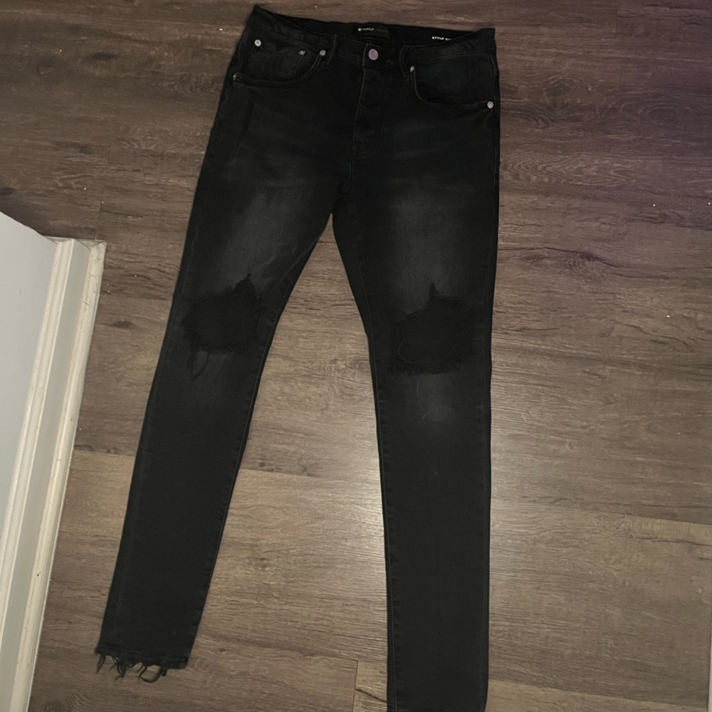 New Black Purple jeans 30 authentic